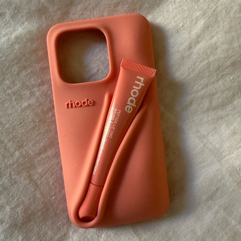 Rhode Peach Phone Case and Lip Tint Set